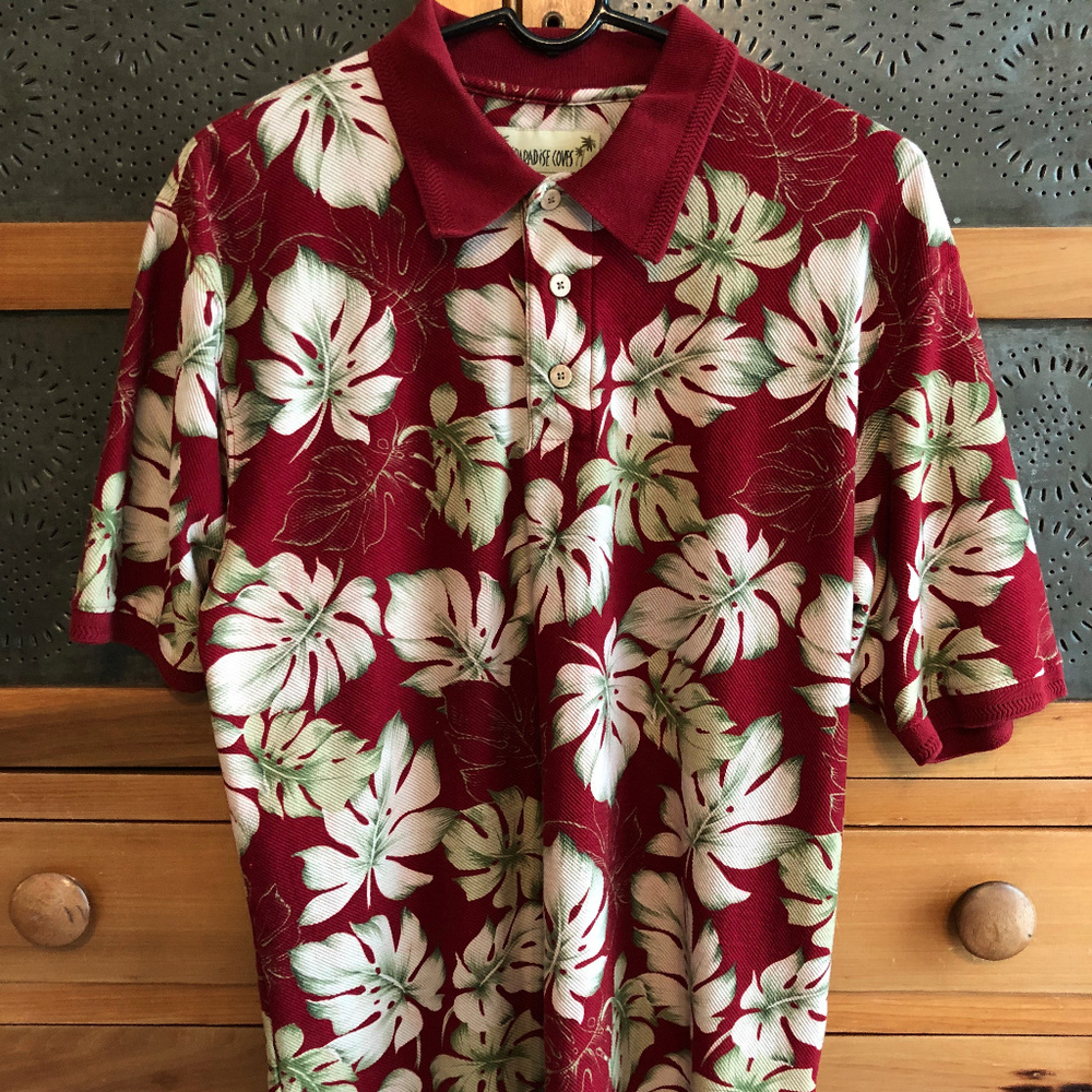 Paradise Coves Silk / Cotton Polo - Size M